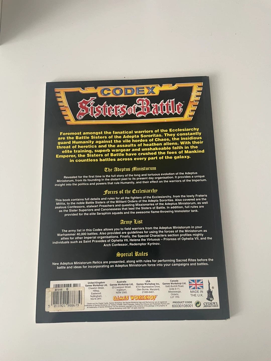 Warhammer 40,000 Codex Sisters of Battle Supplement - photo 2