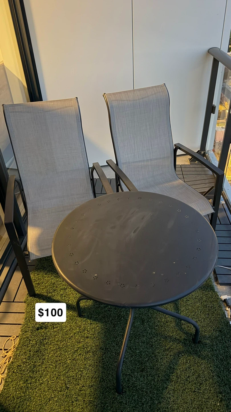 Balcony Table and Chairs Set