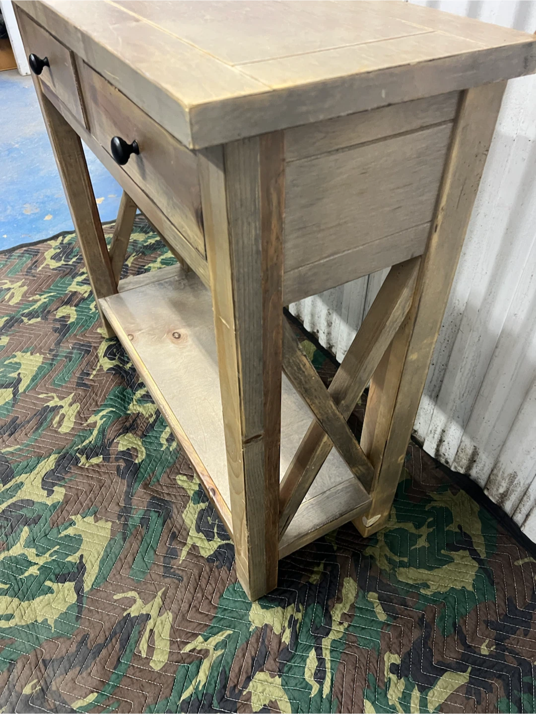 Rustic Wooden Console Table with Drawers - photo 5