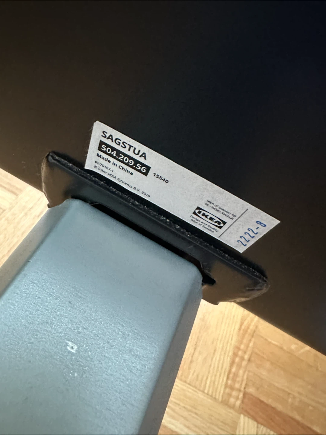 IKEA SAGSTUA Black Metal Bed Frame - photo 3