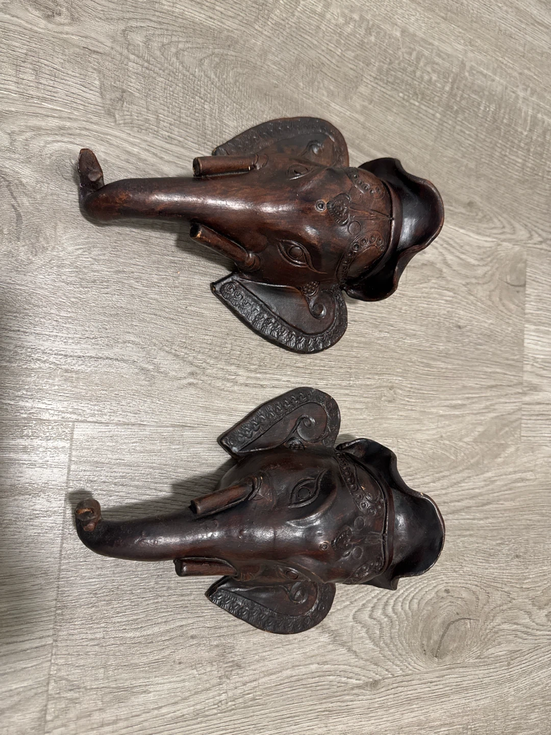 Vintage Elephant Head Wall Mounts