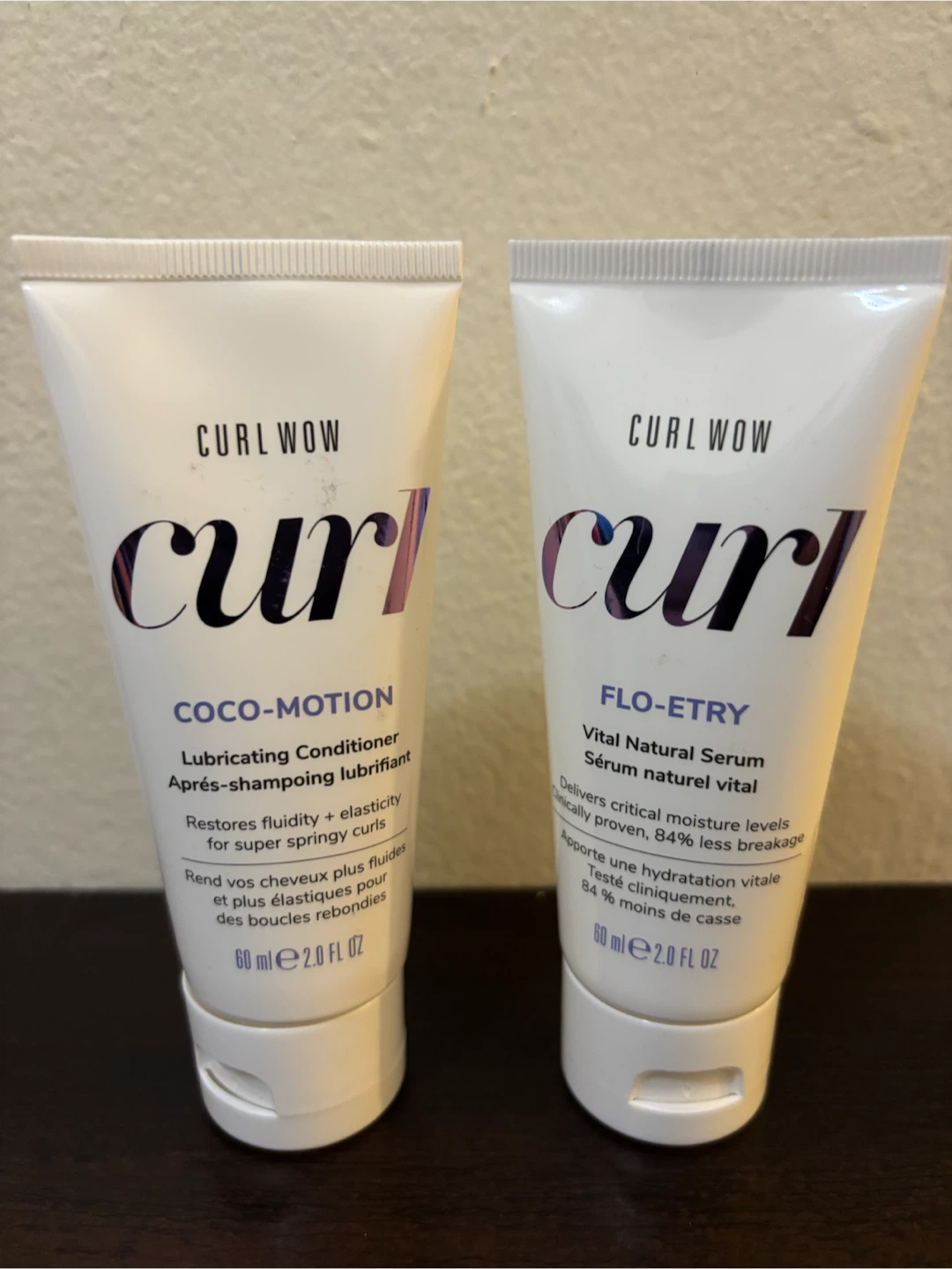 NEW-Curl Wow Coco-Motion Conditioner & Flo-etry Serum Set