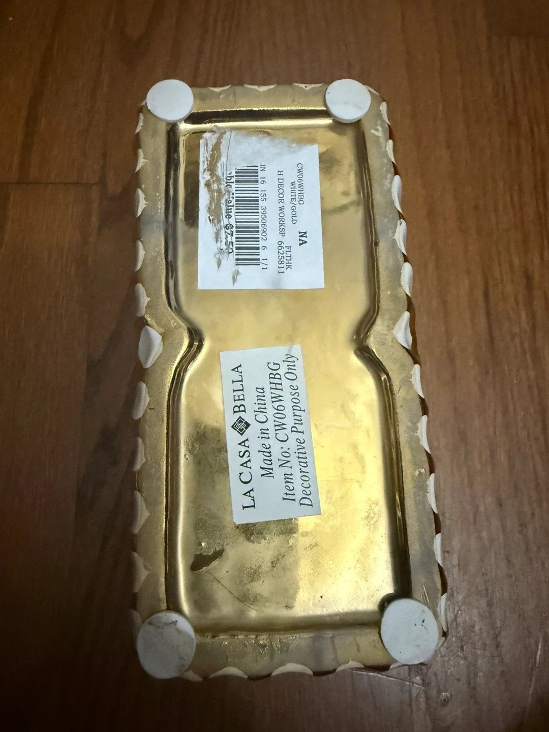 White and gold decorative piece - photo 4