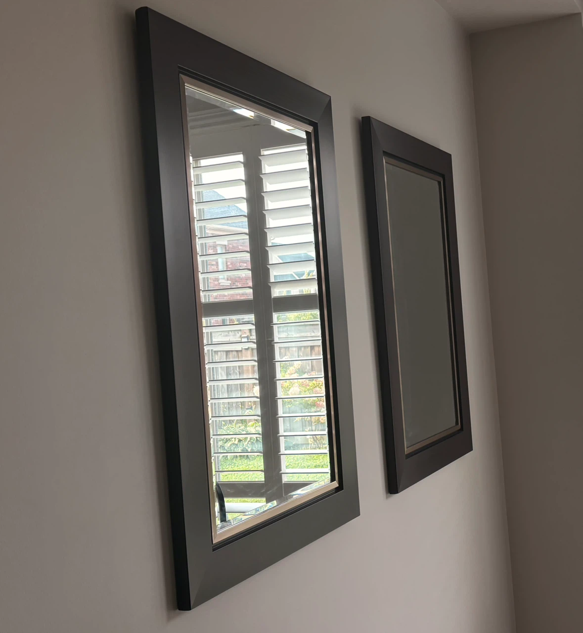 Dark Wood Framed Mirrors