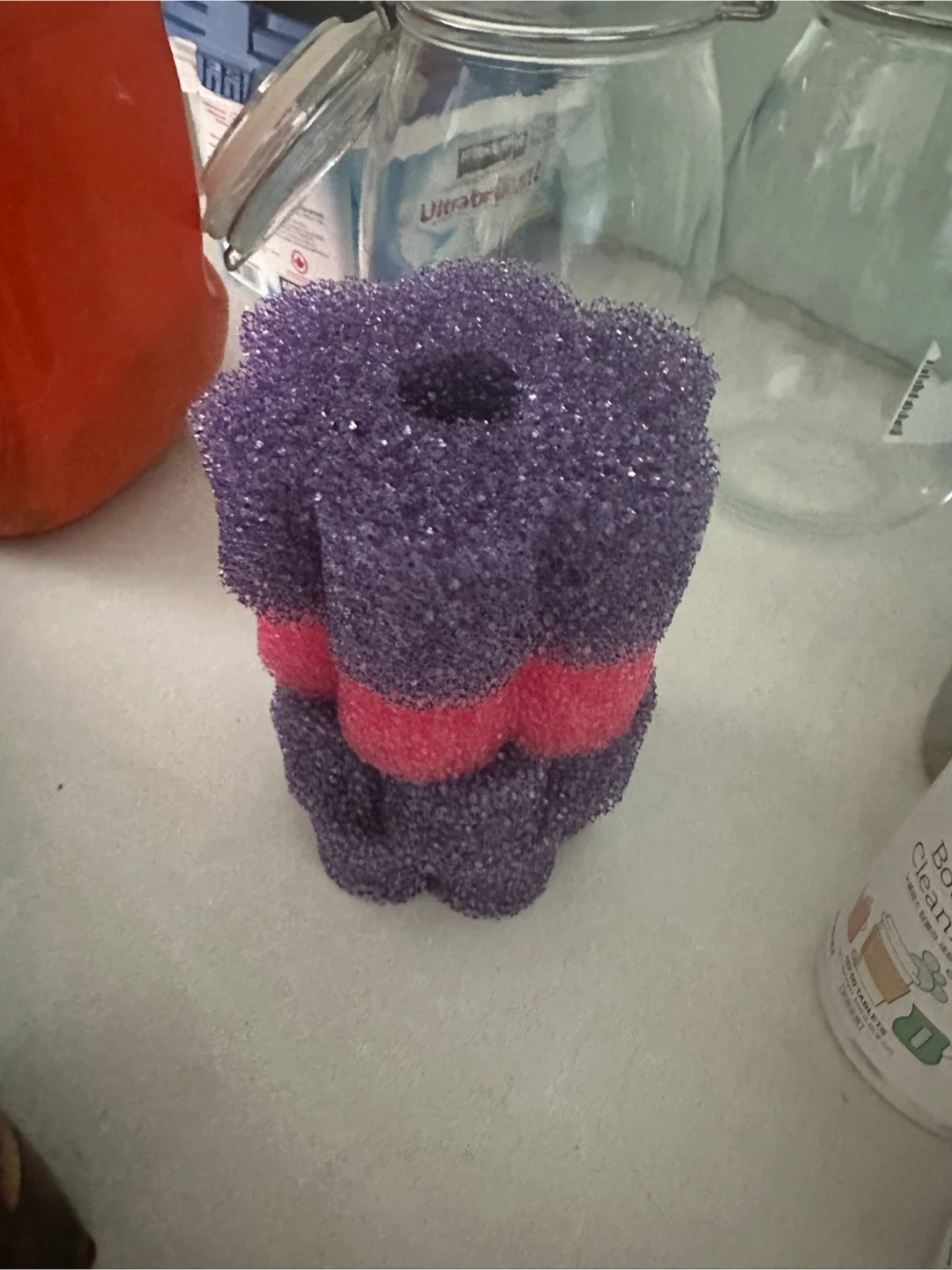 Purple and Pink Scrubber Sponge