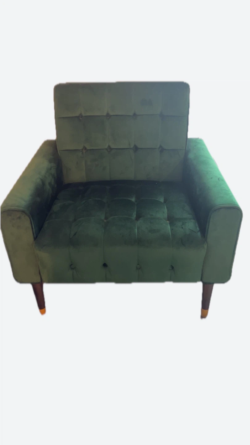 Emerald Green Velvet Accent Chair