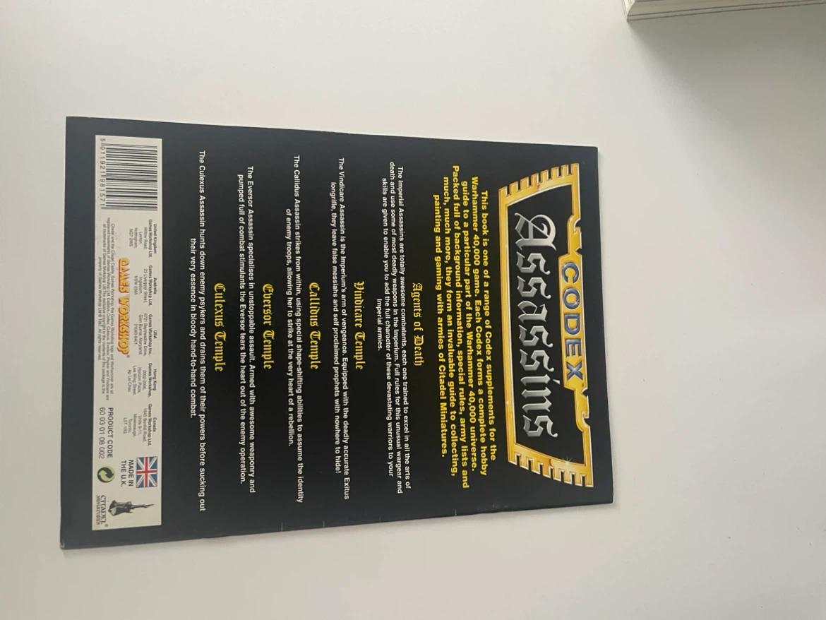 Warhammer 40,000 Codex Assassins Supplement - photo 2