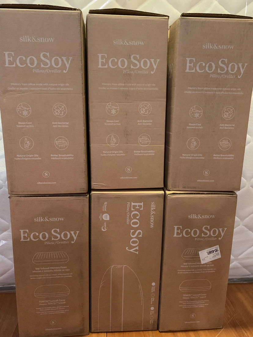 Brand New Silk & Snow Eco Soy Pillows – Queen, Soft 🌿 - photo 3