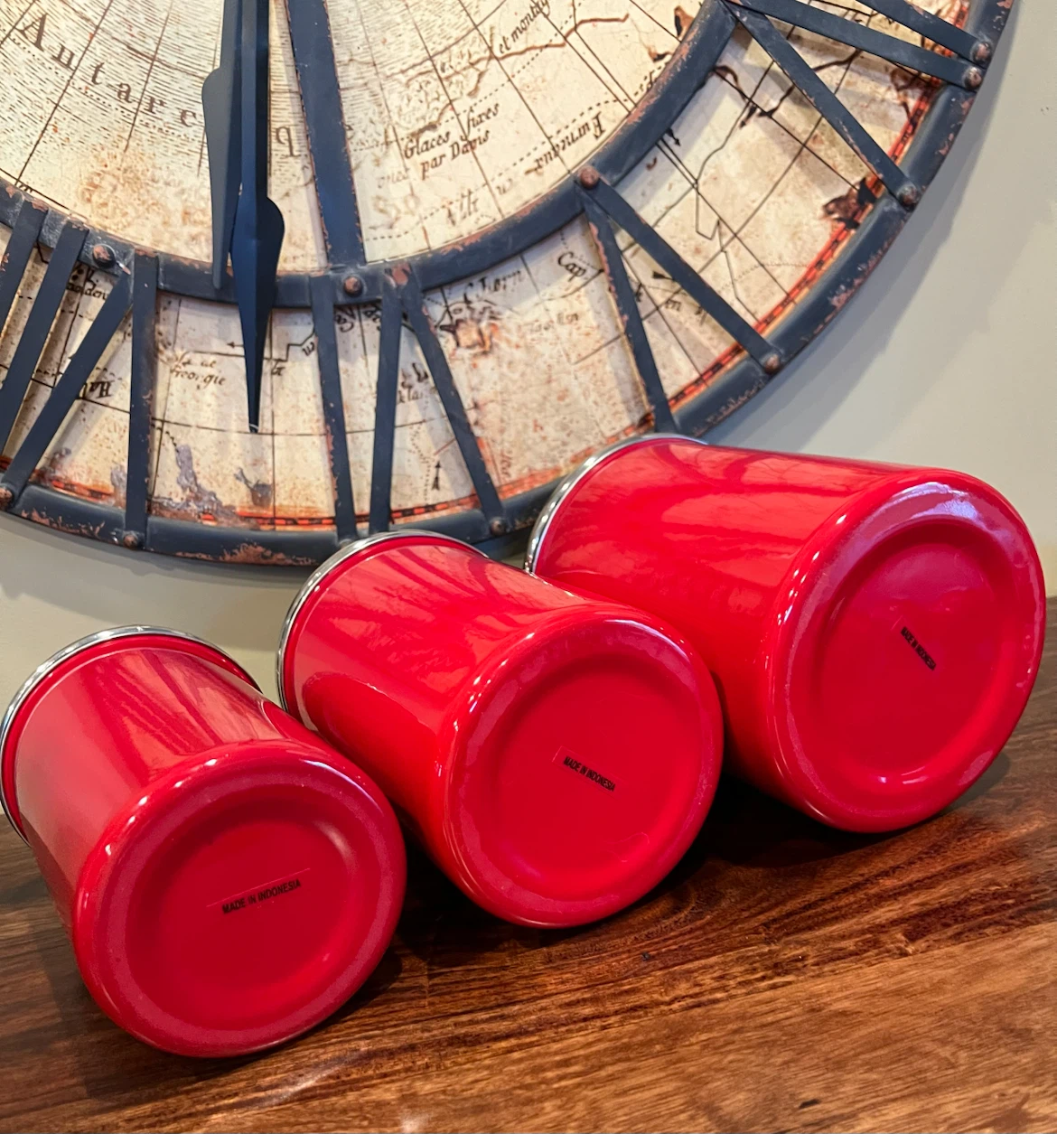 Retro-Style Red Kitchen Canister Set - photo 4