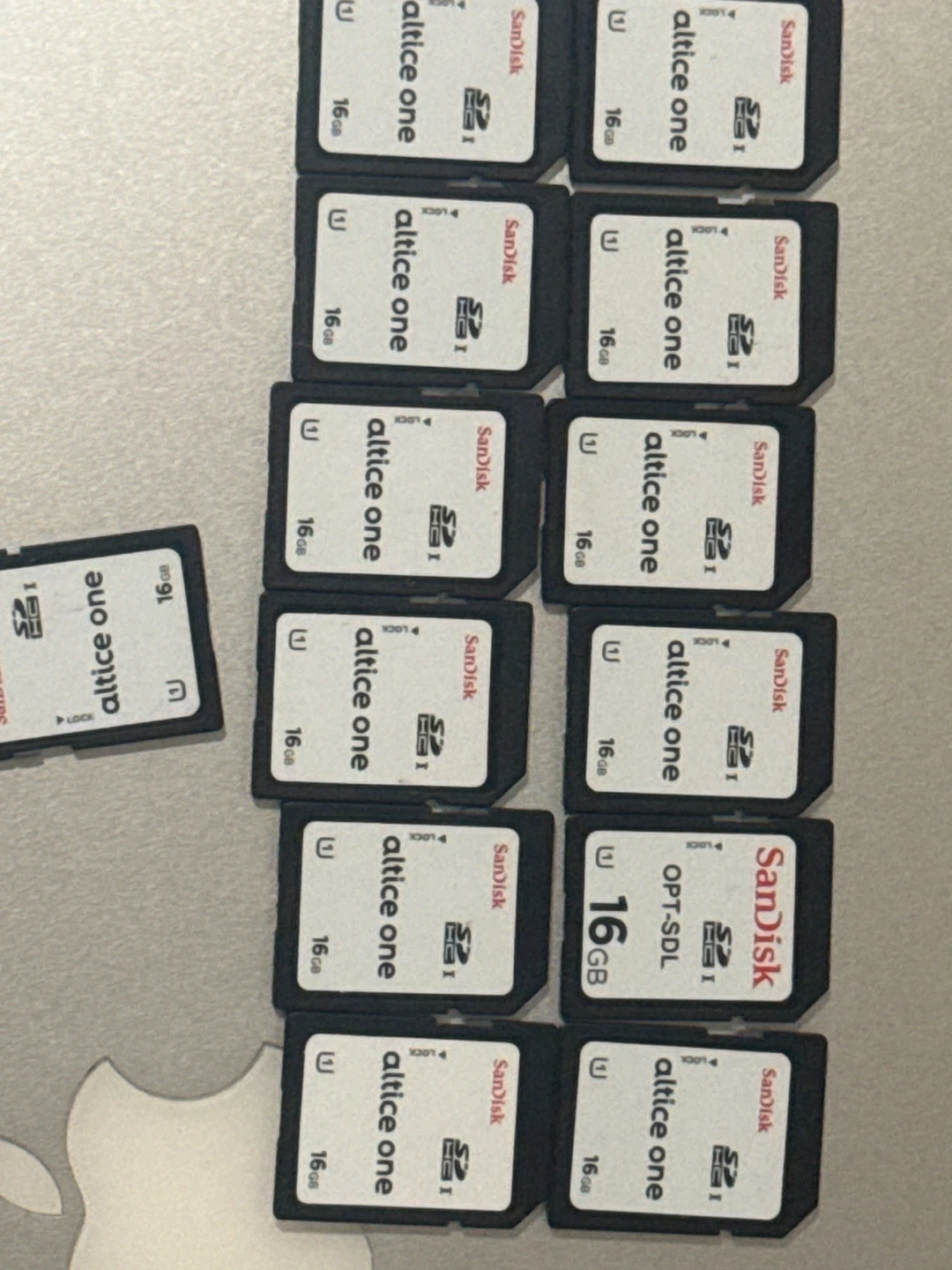 Lot of 13 SanDisk SD Cards - Altice One 16GB