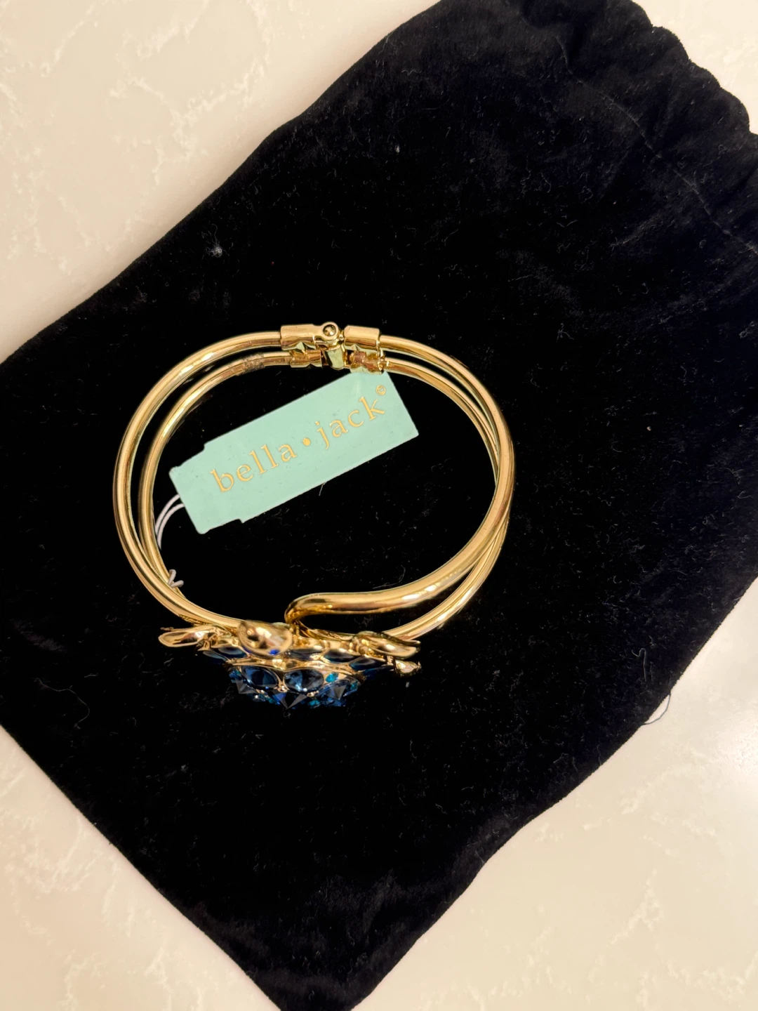 Bella Jack Turtle Bracelet with Blue Crystals - photo 2