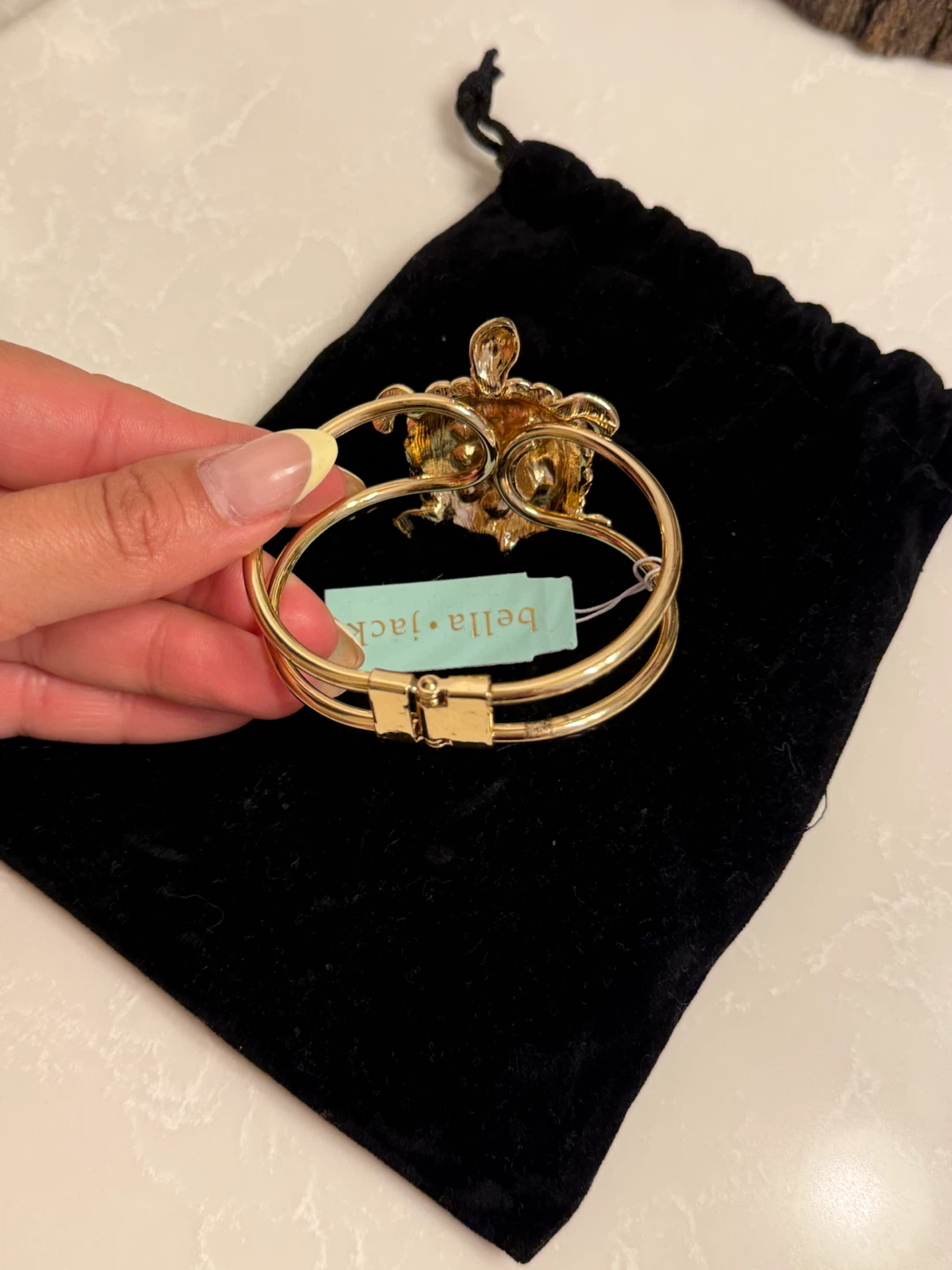 Bella Jack Turtle Bracelet with Blue Crystals - photo 3