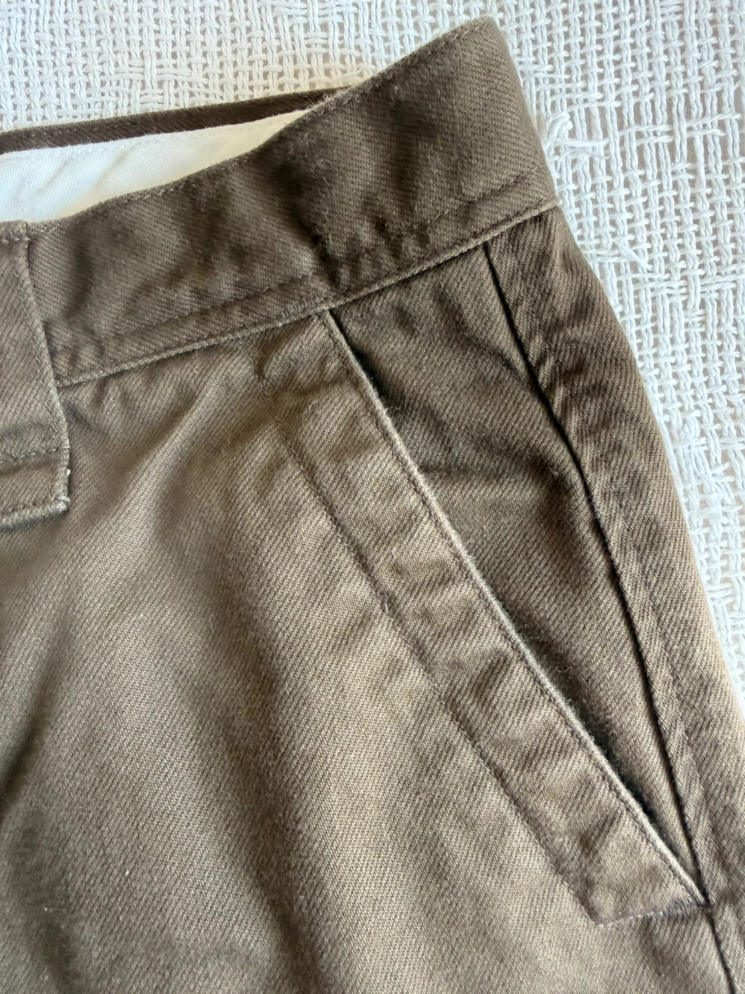 UNIQLO U Wide Fit Work Pants - Brown (17.5”W, 41.5”L) - photo 4