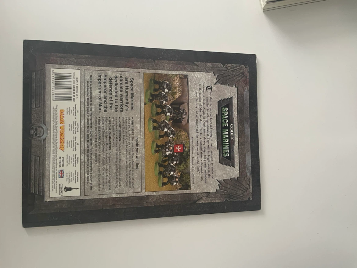Warhammer 40,000 Codex Space Marines Book - photo 2