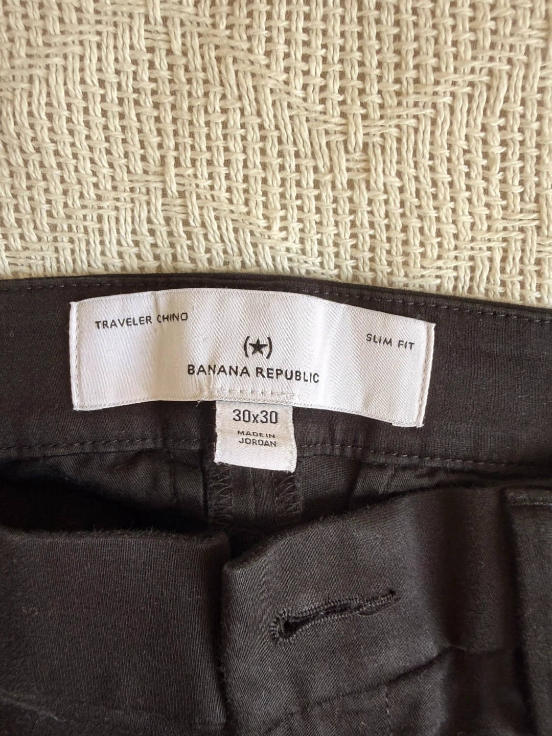 Banana Republic Traveler Chino Slim Fit Pants 30x30 Black - photo 2