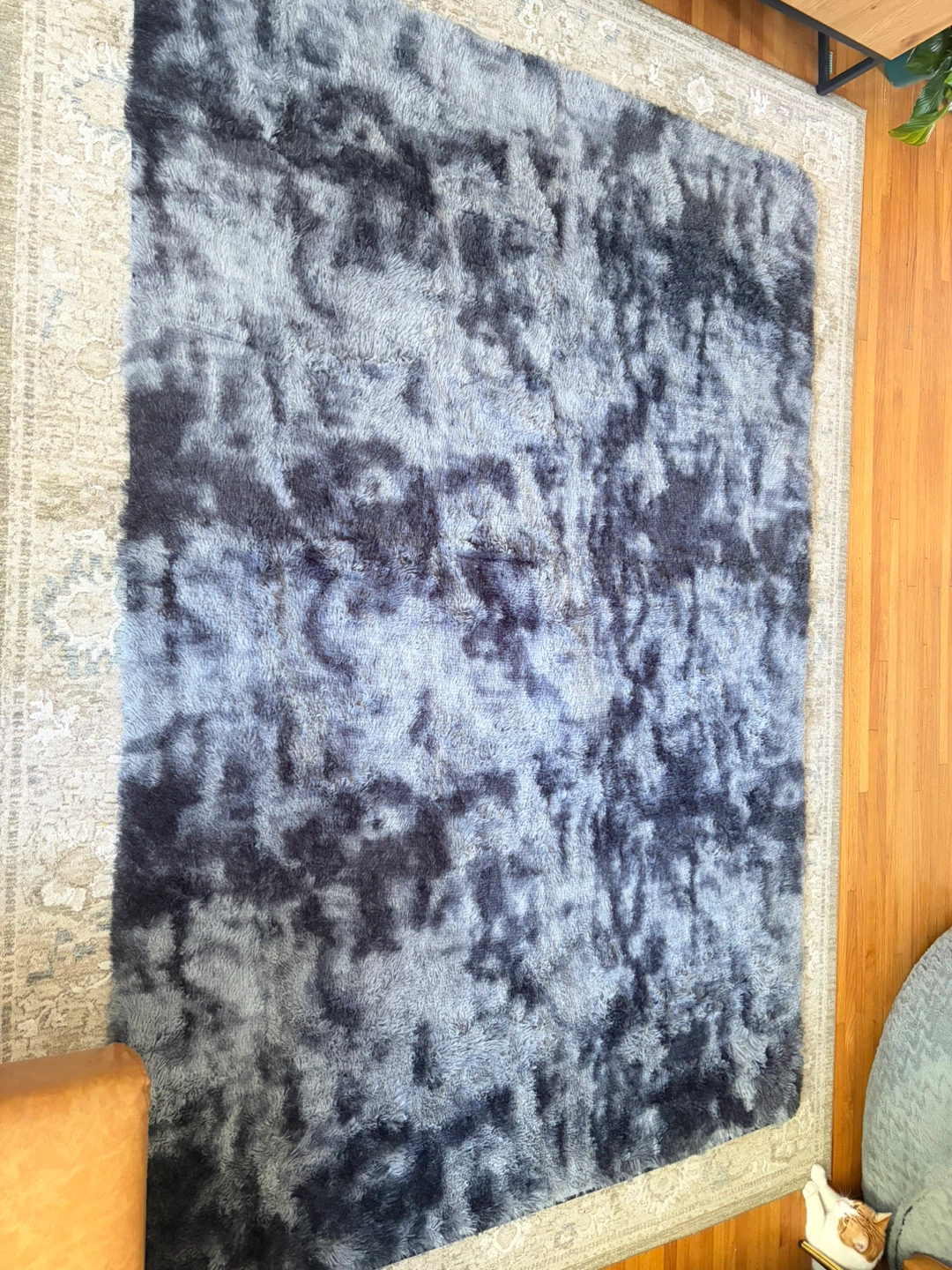 Shaggy Tie-Dye Area Rug - photo 2