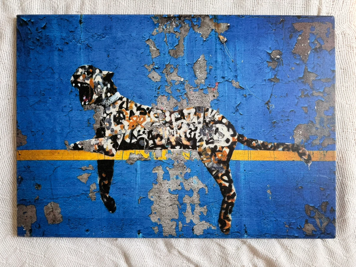 Yankee Stadium Tiger Canvas Art Print by Banksy