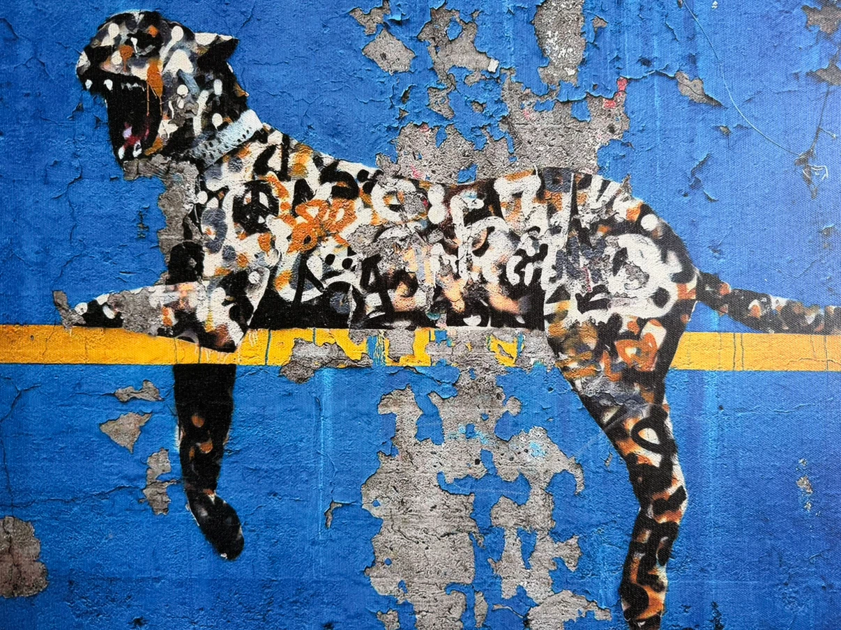 Yankee Stadium Tiger Canvas Art Print by Banksy - photo 2