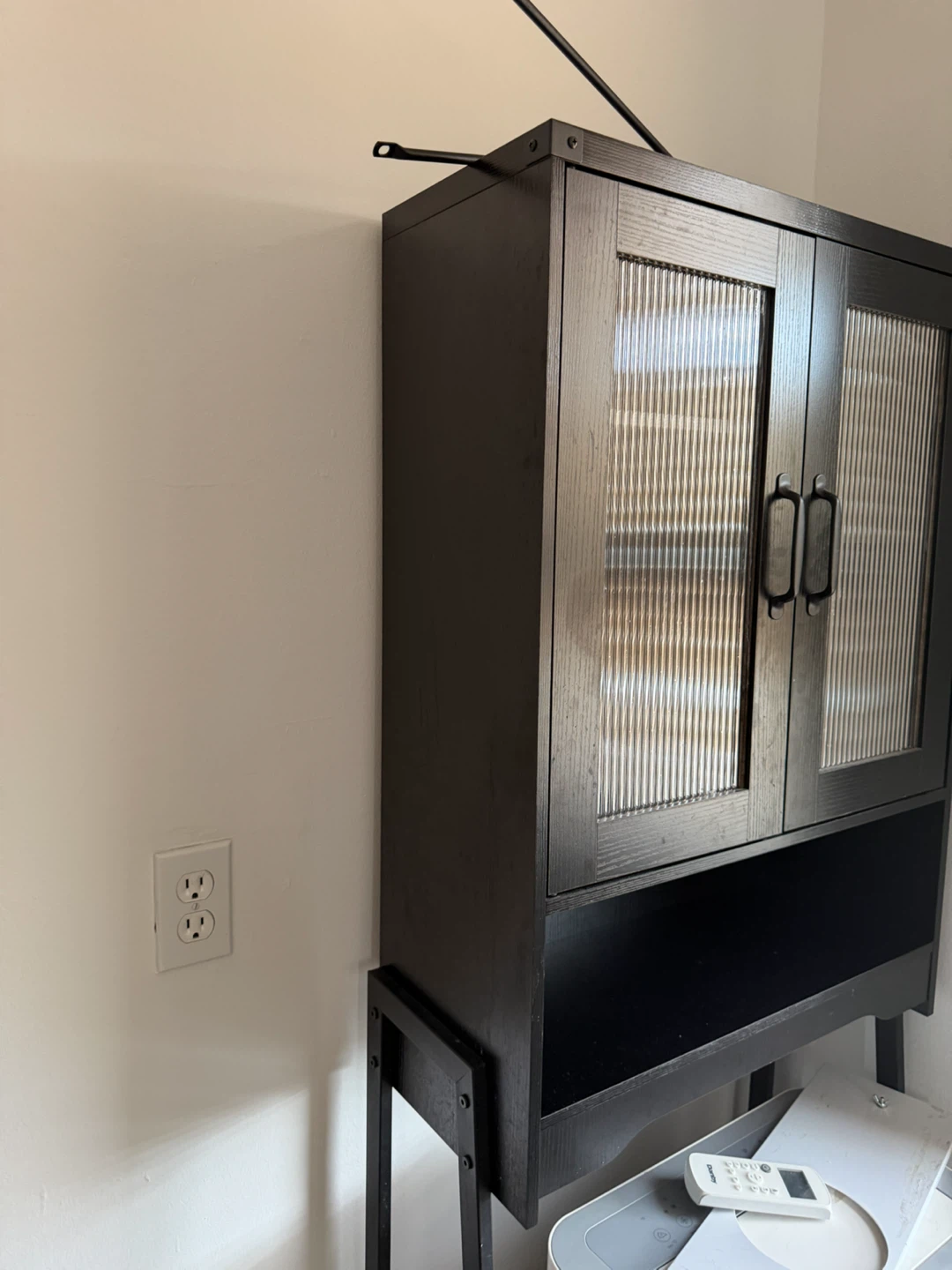 BonVache Over The Toilet Storage Cabinet Black - photo 2