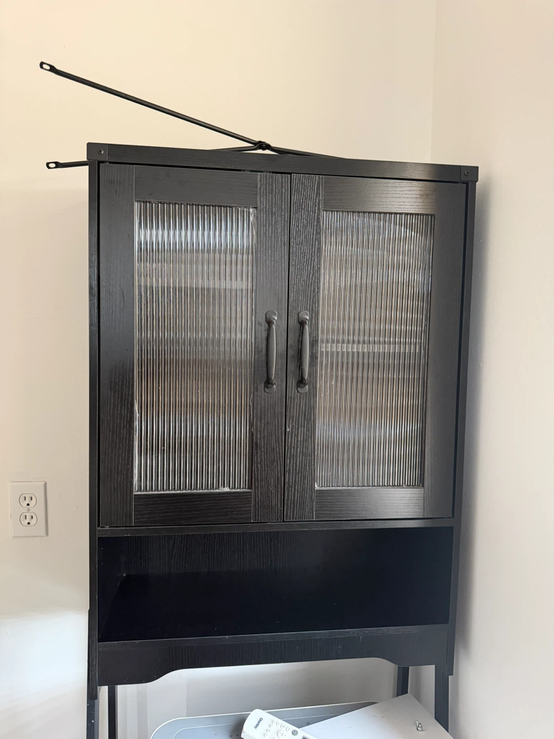BonVache Over The Toilet Storage Cabinet Black - photo 3