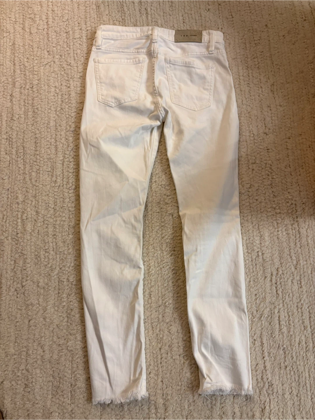 IRO.JEANS White Distressed Skinny Jeans Size 26 - photo 4