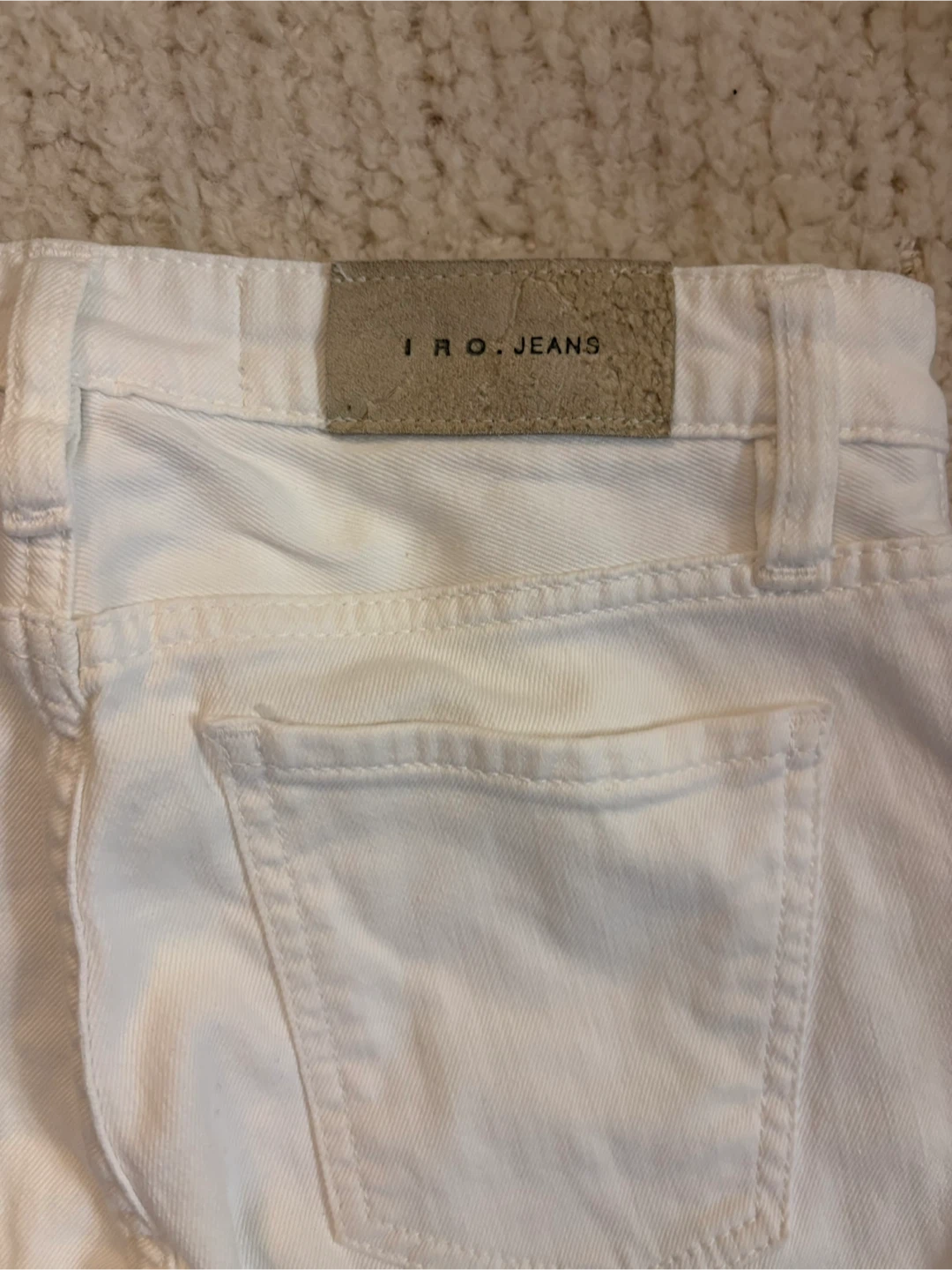 IRO.JEANS White Distressed Skinny Jeans Size 26 - photo 5