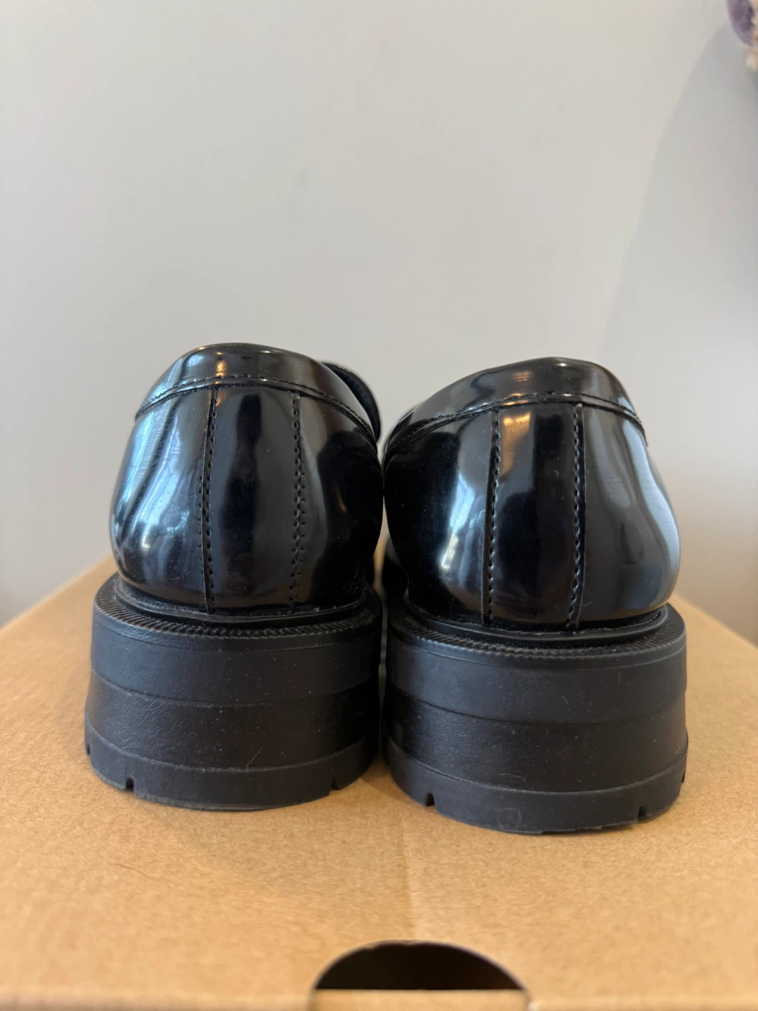 ZARA Black Patent Tassel Loafers - photo 3
