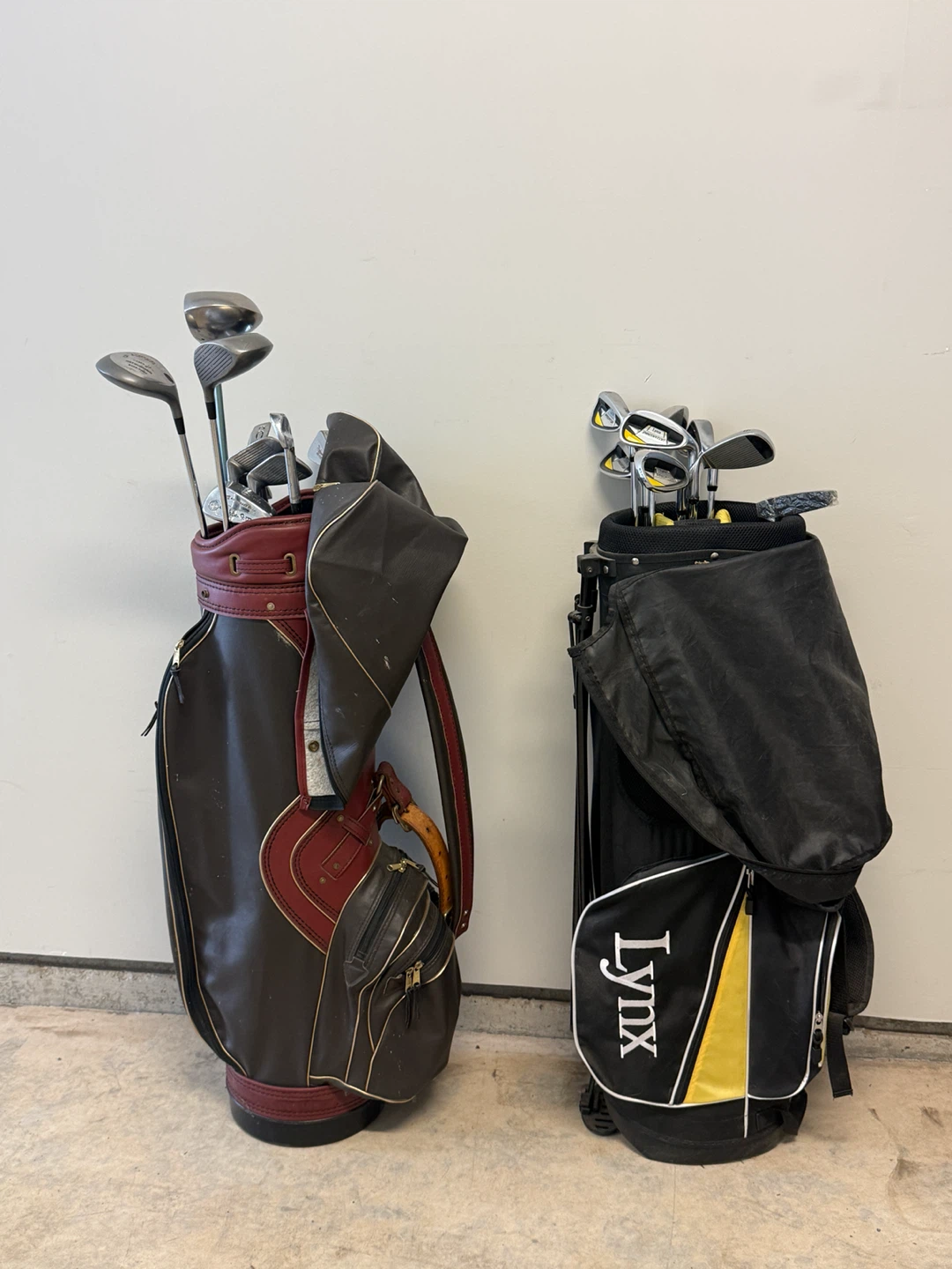 2 Golf Club Sets with Bags – $40 / $90