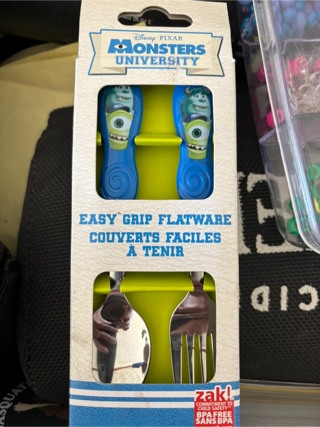 Disney Monsters University Toddler Utensils Fork & Spoon Set