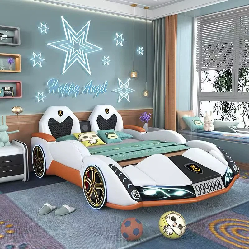 Kids Race Car Bed Frame with LED Lights - photo 2