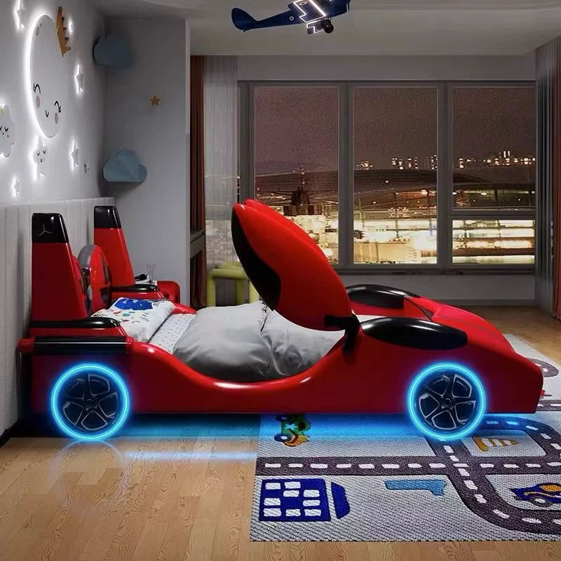 Kids Race Car Bed Frame with LED Lights - photo 5
