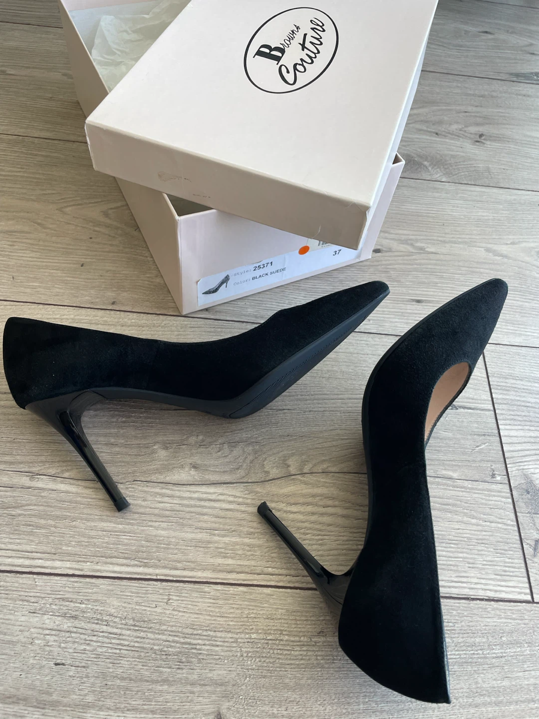 Browns Couture Black Suede Heels - photo 3