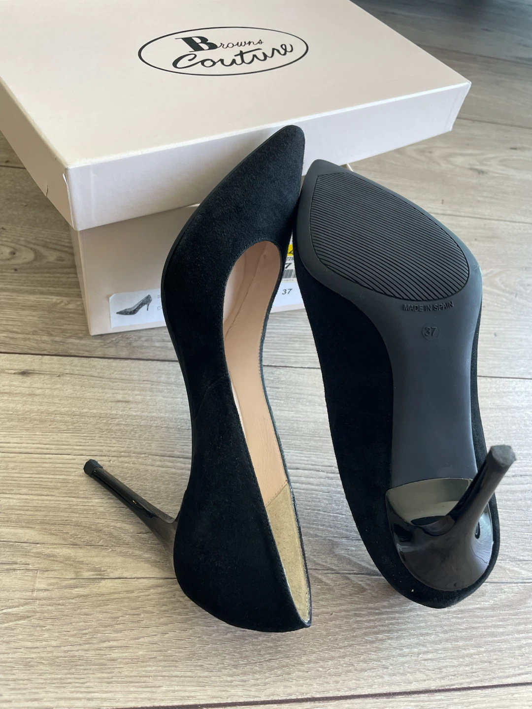 Browns Couture Black Suede Heels - photo 5