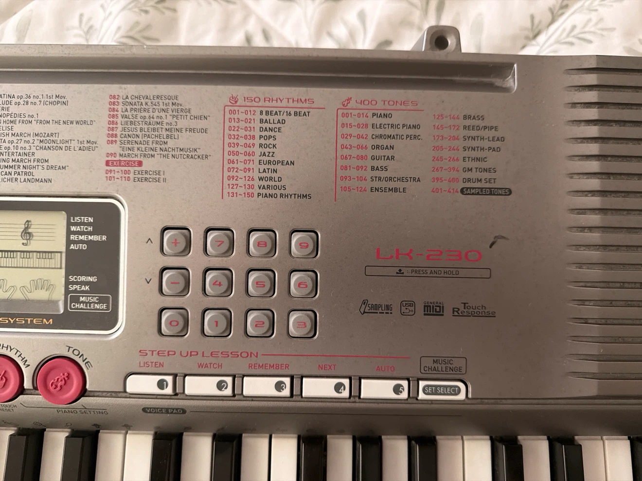 Casio LK-230 Electronic Keyboard - photo 4