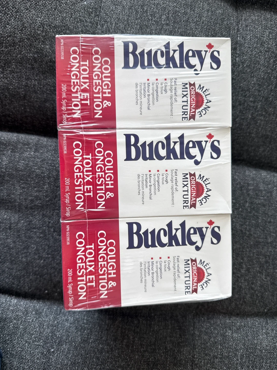 Buckley's Cough & Congestion Syrup - 3 x 200ml Bottles