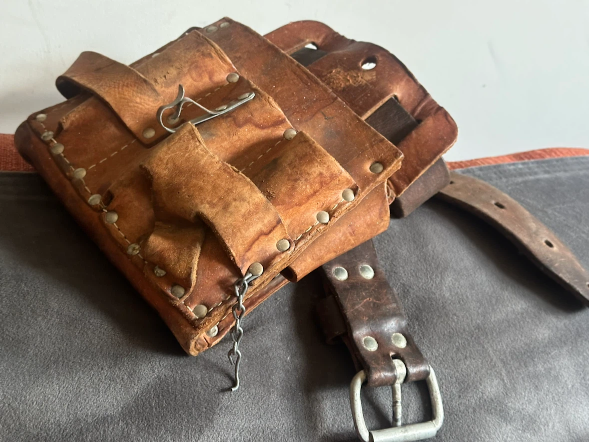 Vintage North & Judd Leather Work Belt Heavy Duty
