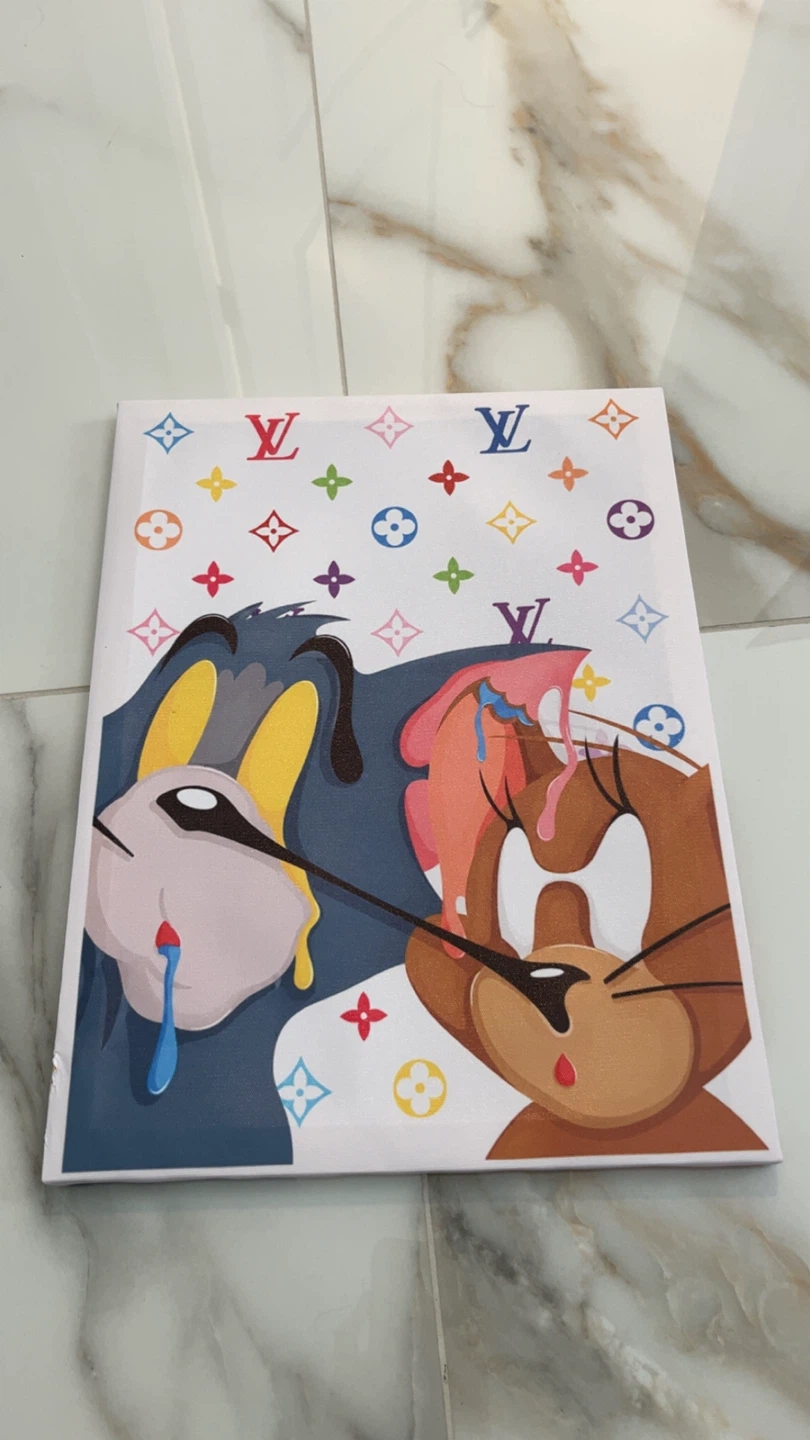 Tom & Jerry Canvas Print (30x40cm) 🎨 Room Decor