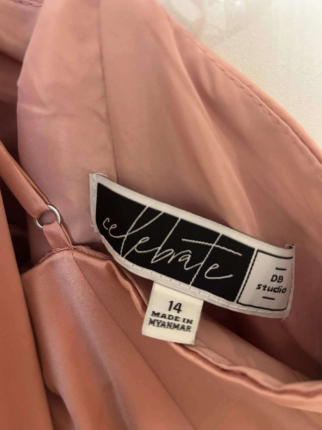 DB Studio Spaghetti Strap Satin A-Line Long Dress - photo 3
