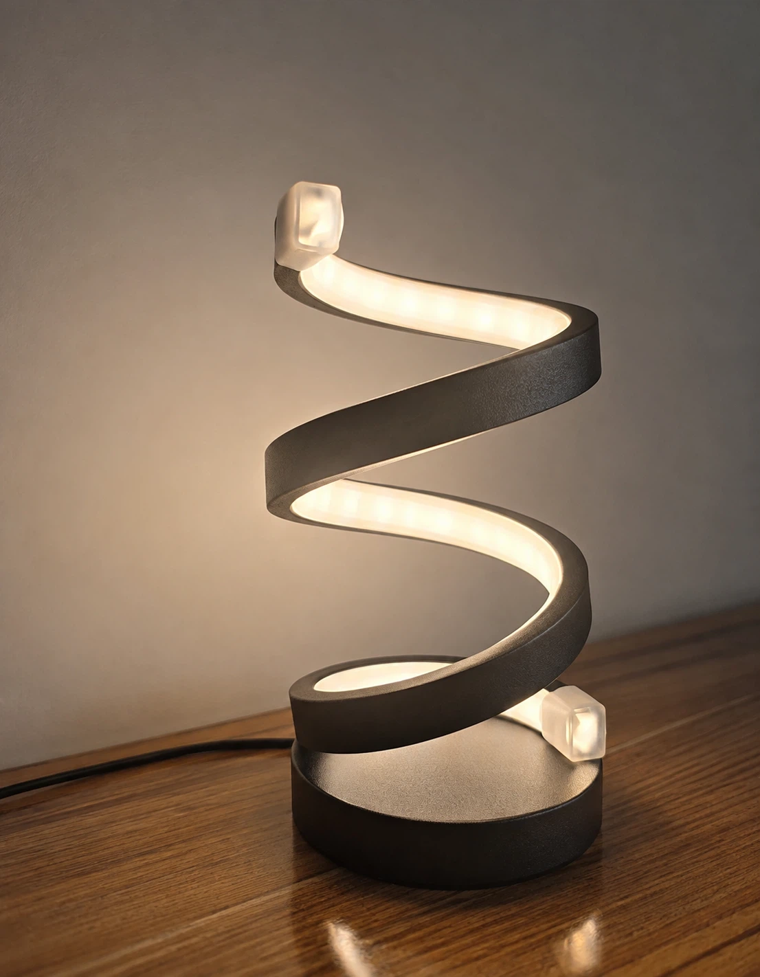 Modern Spiral LED Desk Lamp