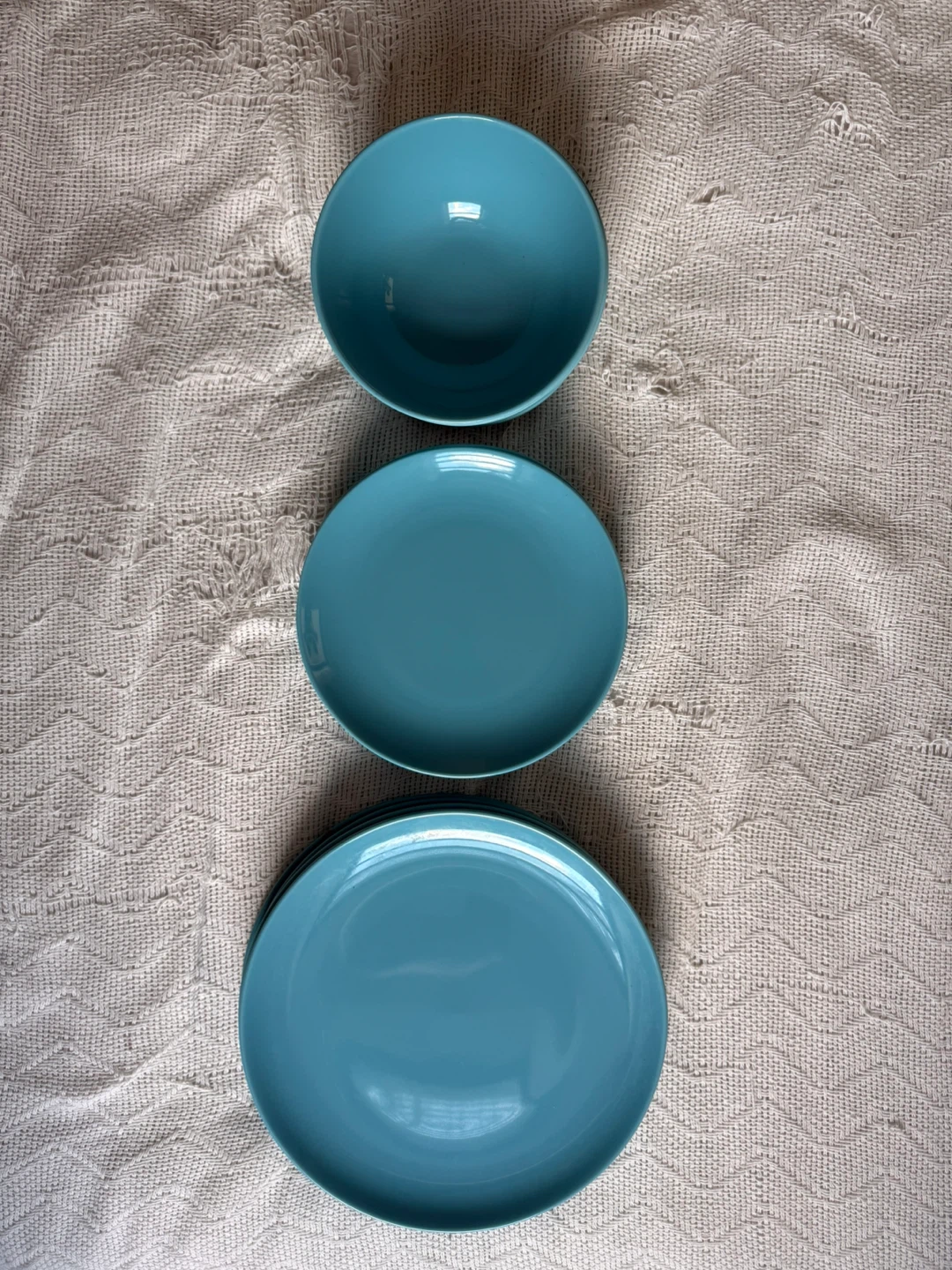 Turquoise Dinnerware 16 Piece Set with Plates and Bowls - photo 2