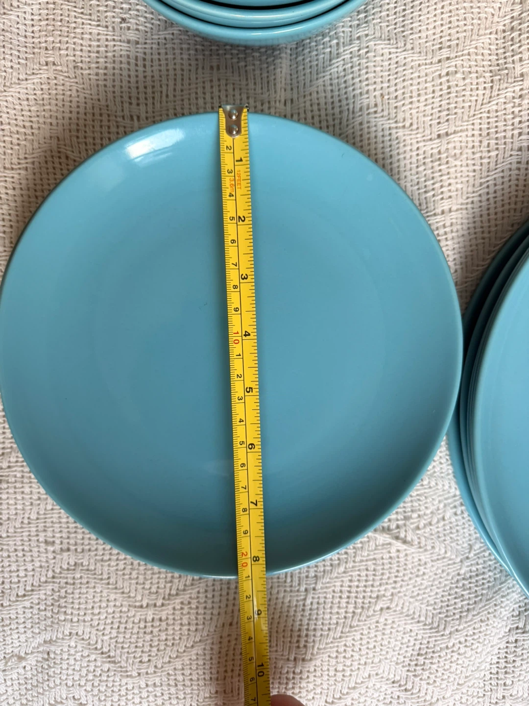 Turquoise Dinnerware 16 Piece Set with Plates and Bowls - photo 4