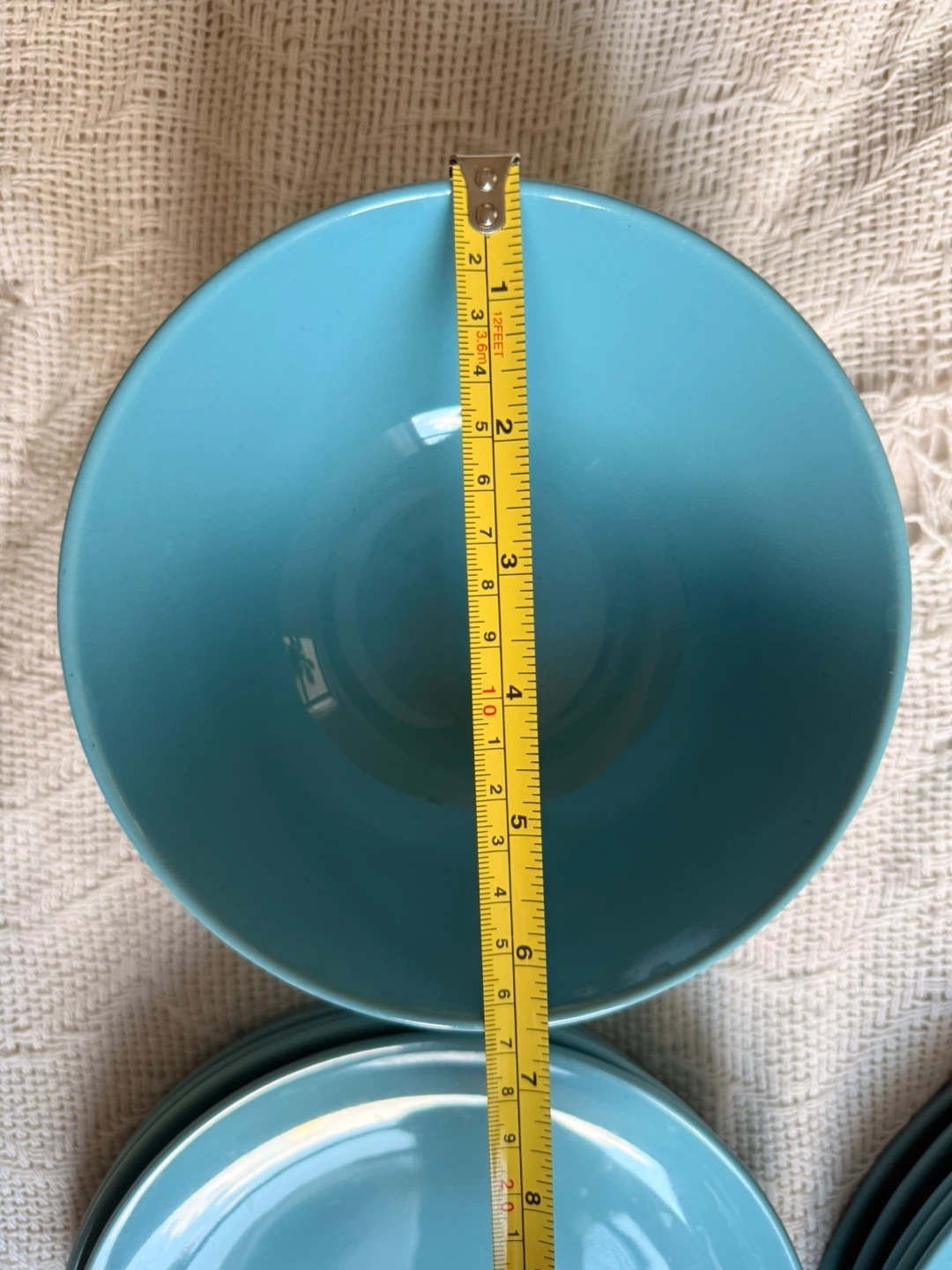 Turquoise Dinnerware 16 Piece Set with Plates and Bowls - photo 5
