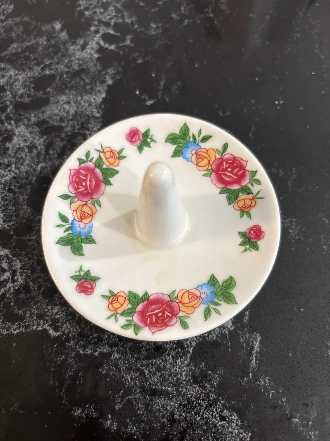 Floral Ring Holder Dish