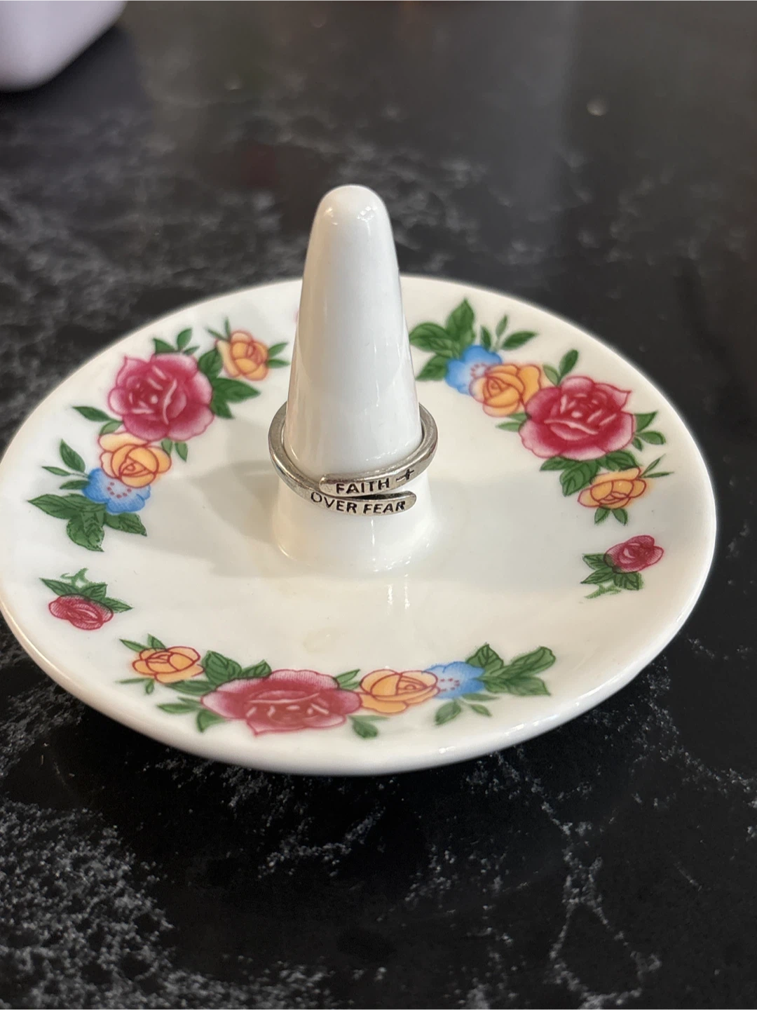 Floral Ring Holder Dish - photo 3