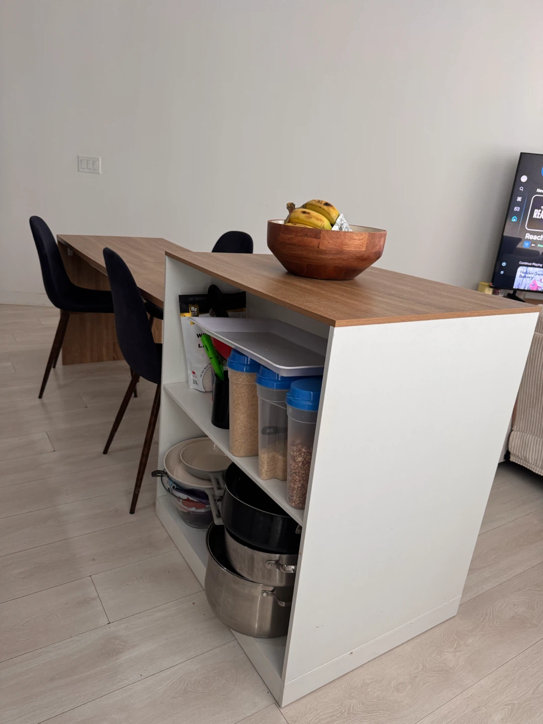 Kitchen Island with Storage and Table & chairs - photo 2