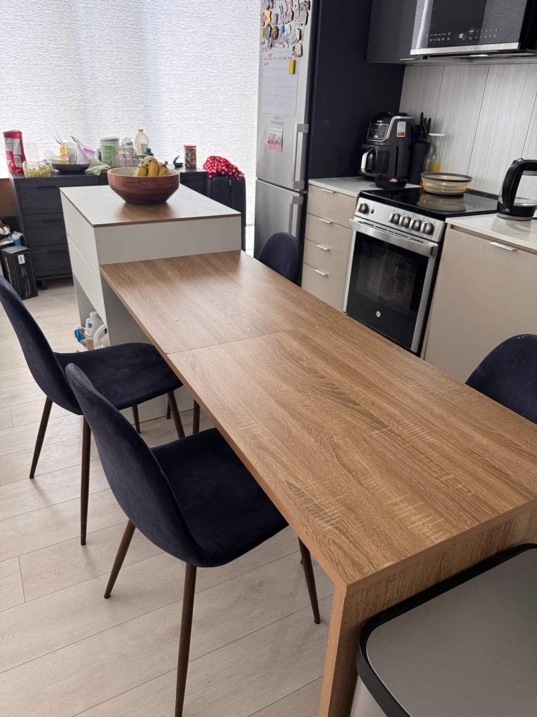 Kitchen Island with Storage and Table & chairs - photo 3