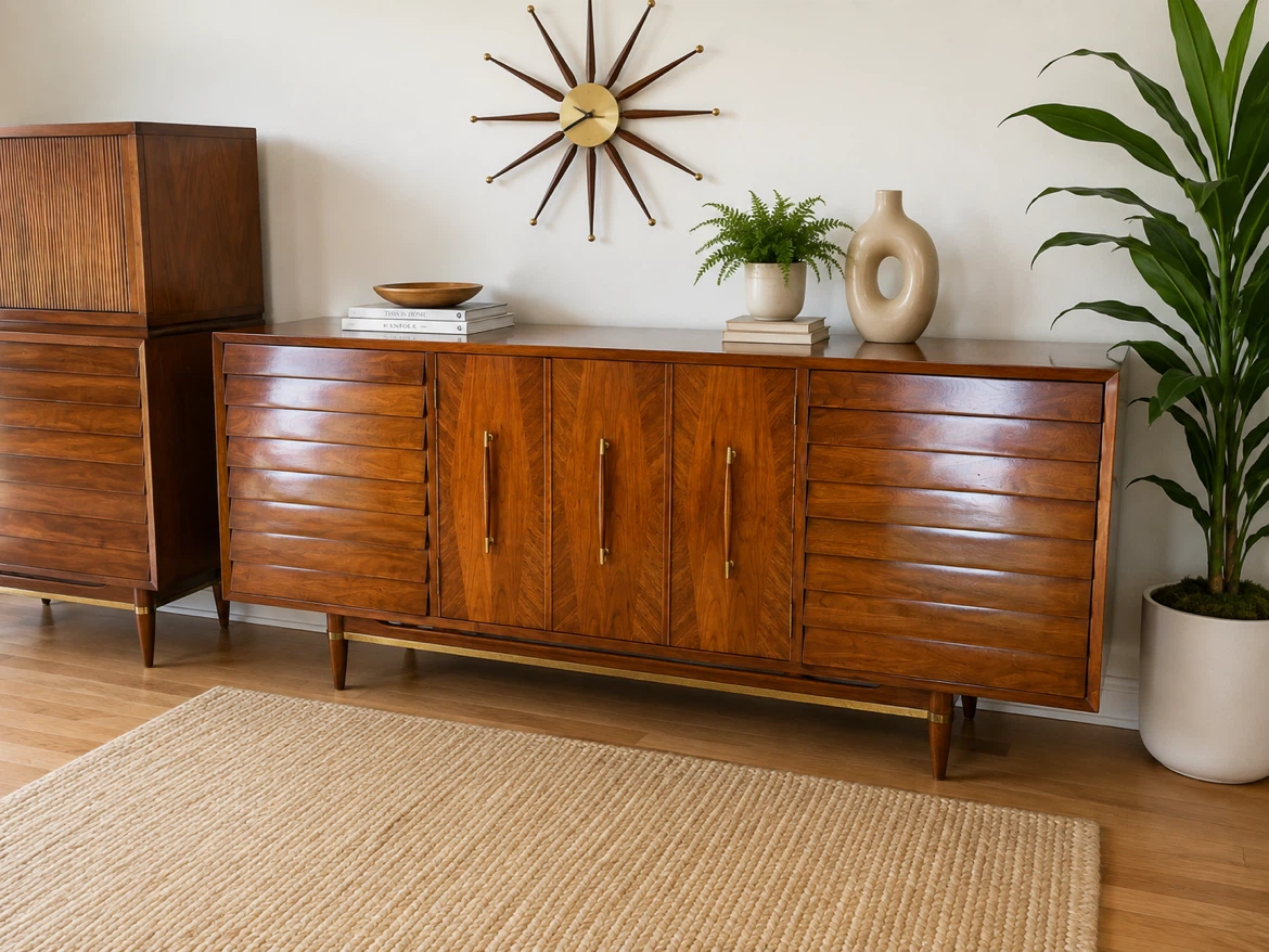 Mid century modern dresser/ credenza