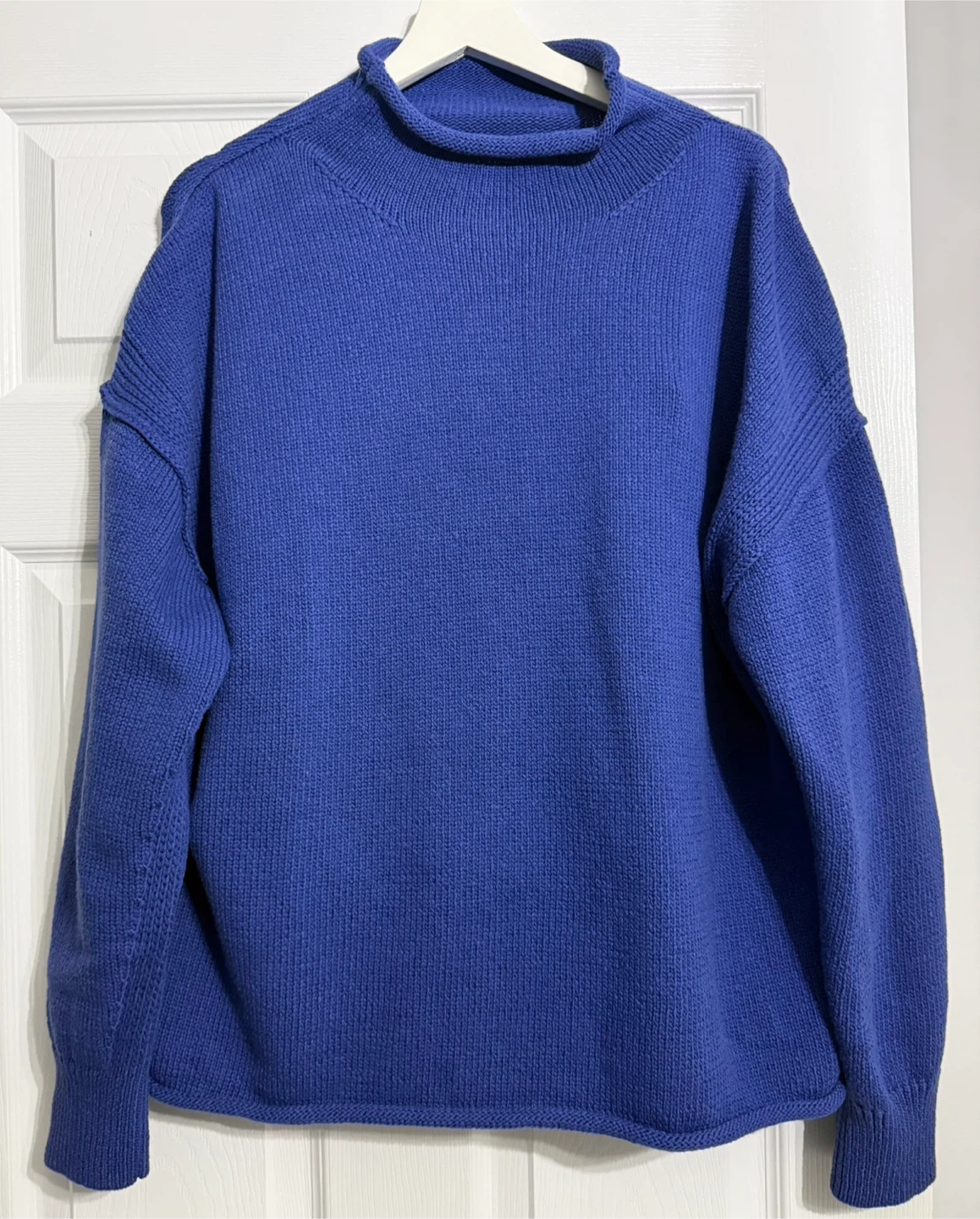 We The Free Blue Cotton Mock Neck Sweater - photo 2