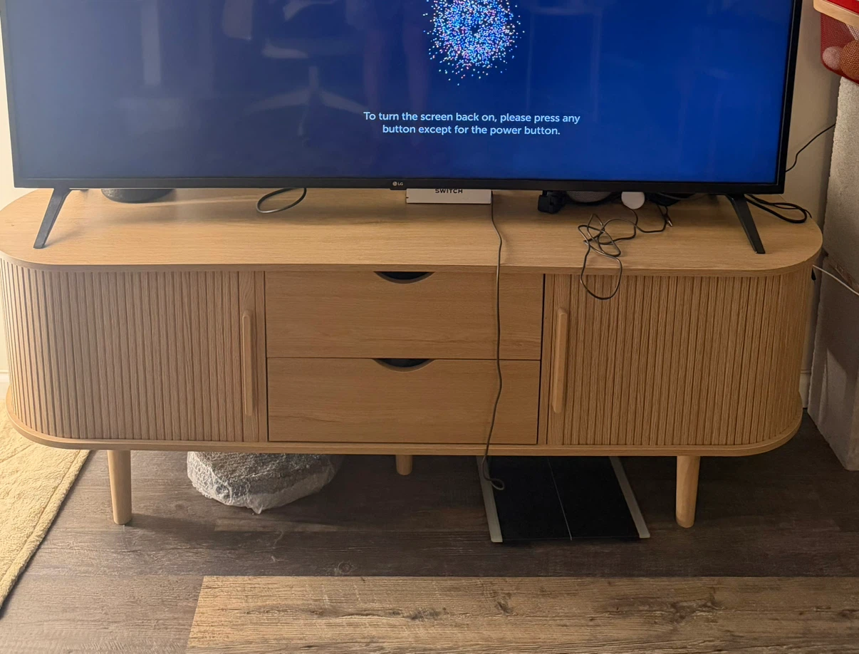 Mid-Century Modern Wood Sideboard Cabinet
