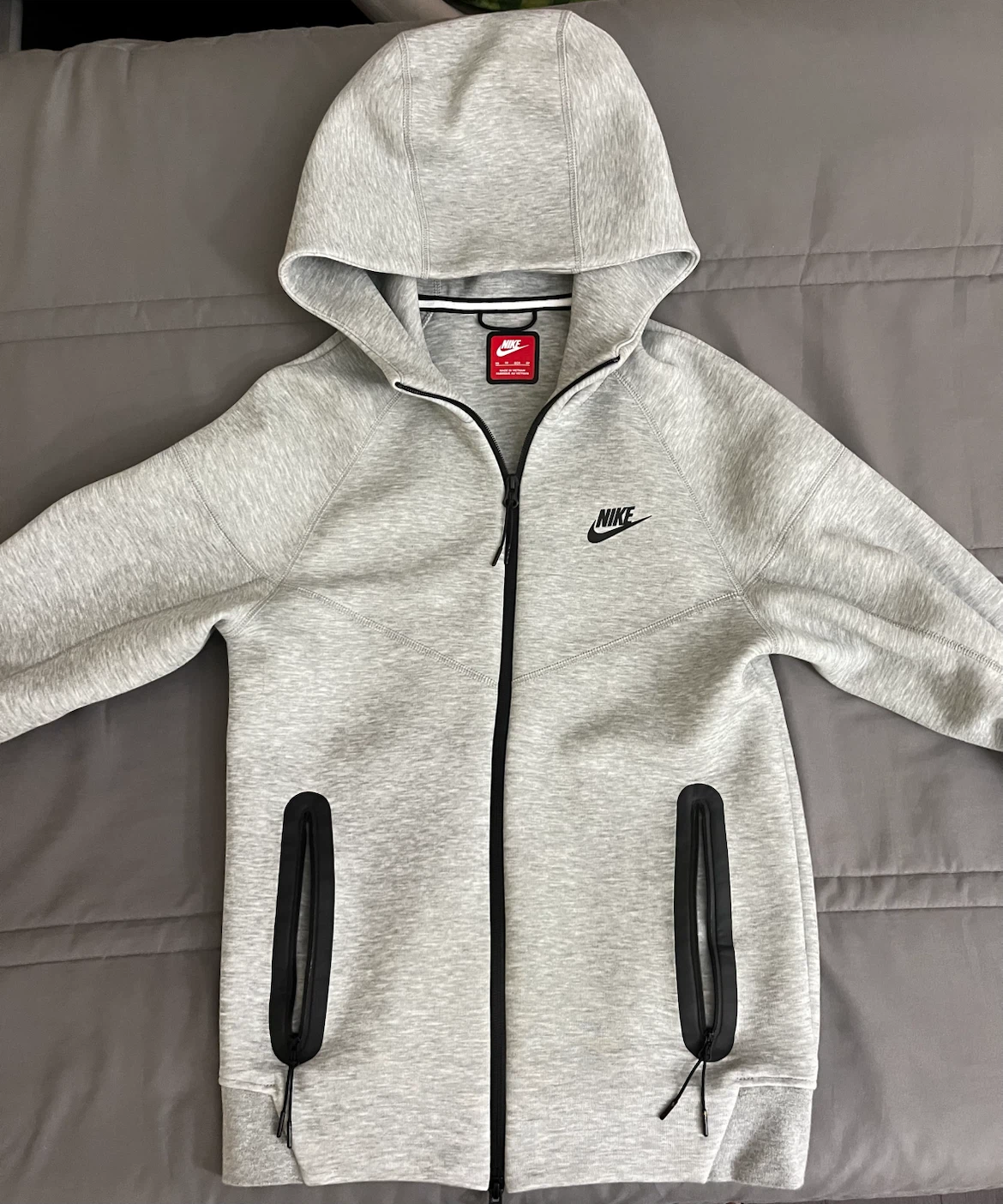 Grey Nike Tech Fleece Zip up Hoodie